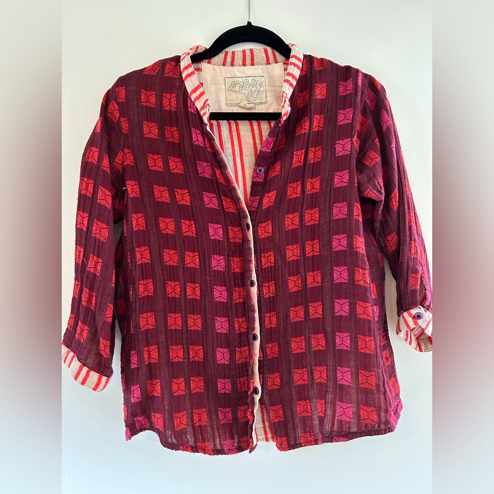 ACE & JIG button up or light jacket. The fabric is to die for!!